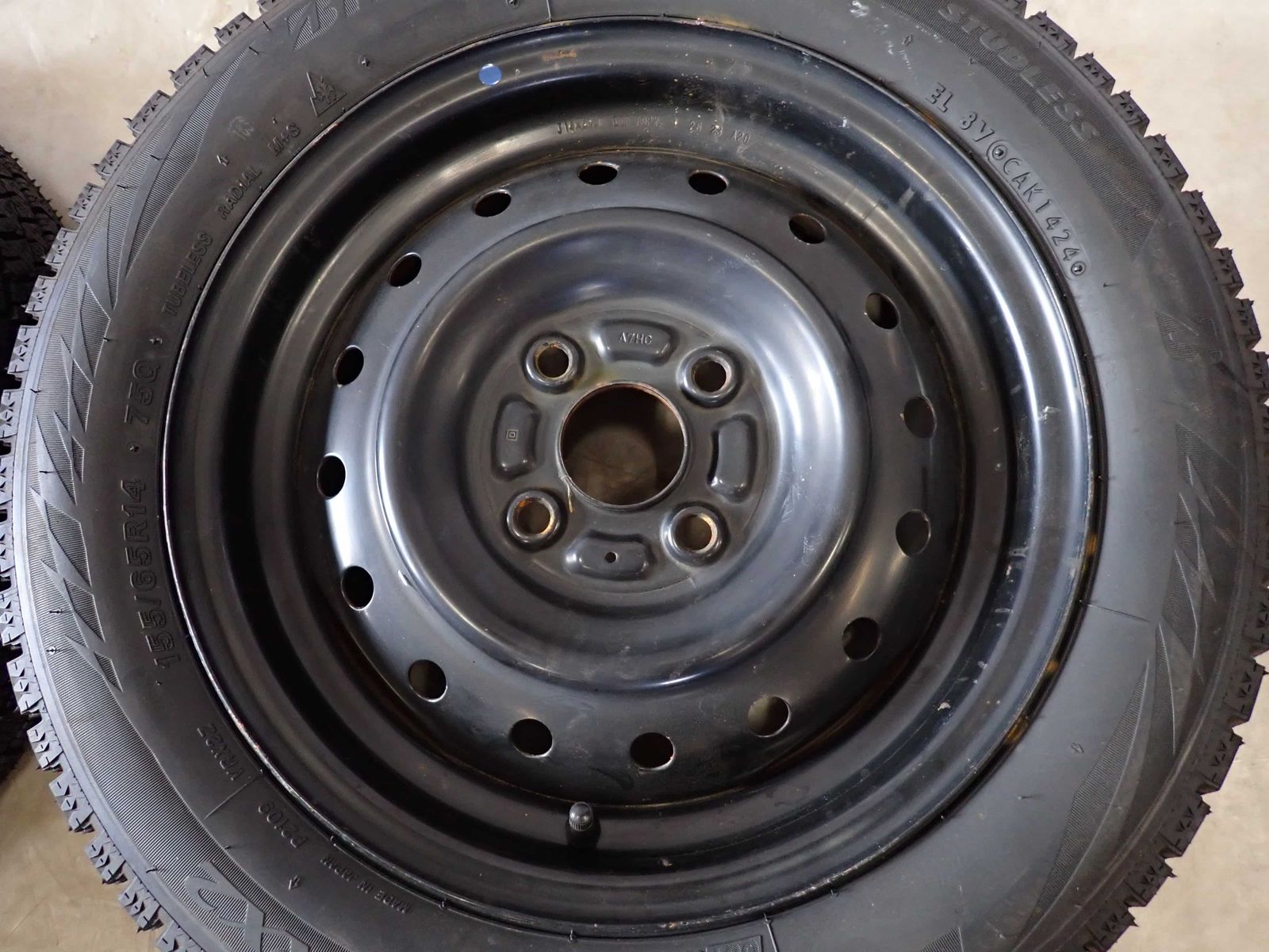 冬 製 4本SET 会社宛 155 65R14×4.5J 75Q ブリヂストン ブリザック VRX2 スチール ワゴンR タント ハブ径54 NO D6099 FFCRYSTALESIA_COM