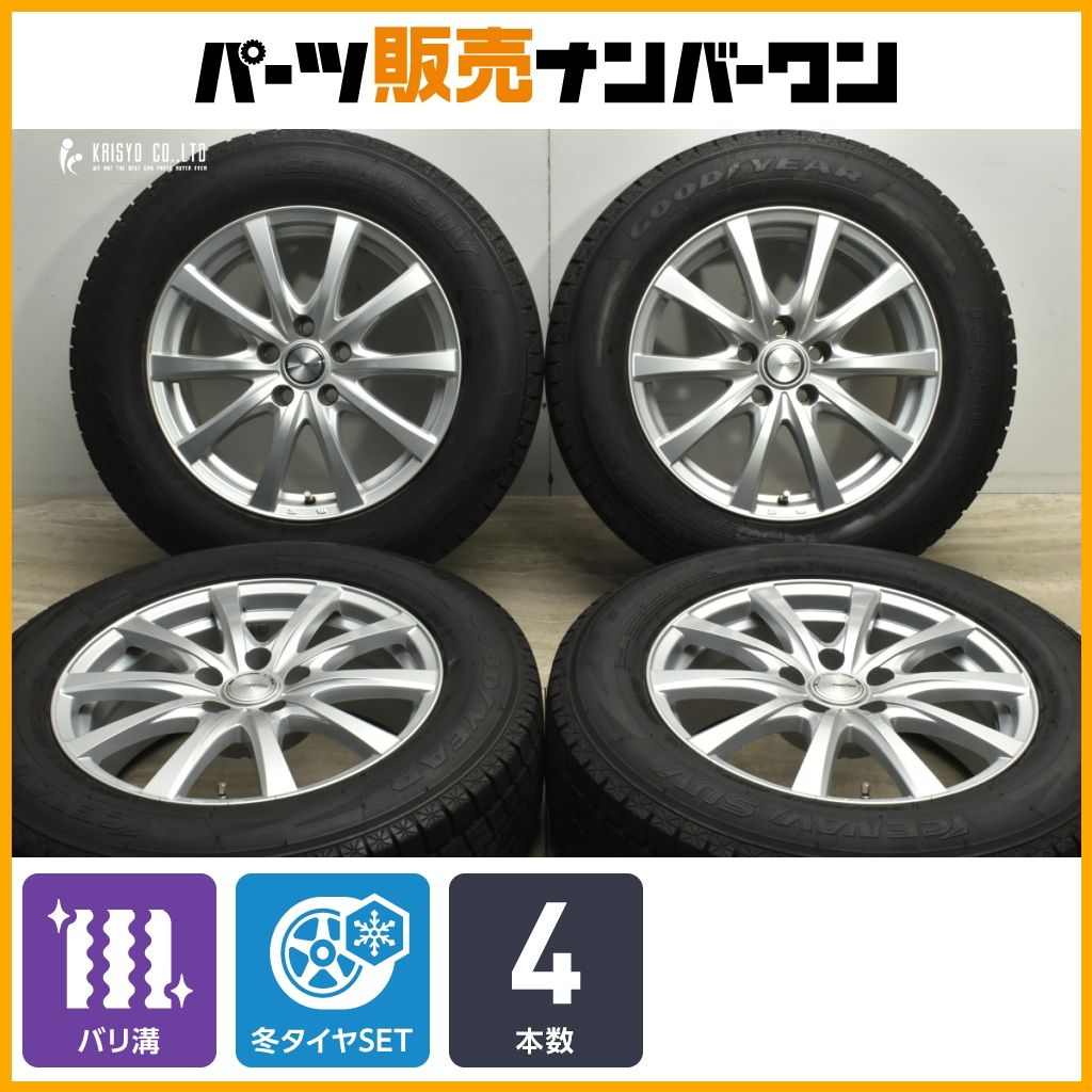 バリ溝】ラブリオン 17in 7J +39 PCD114.3 グッドイヤー アイスナビSUV 