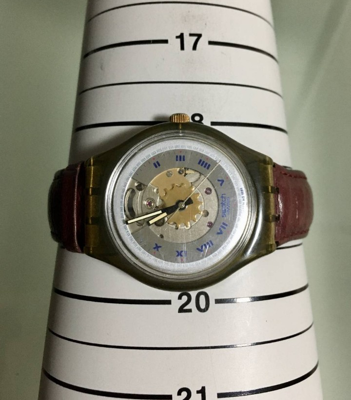 SWATCH スウォッチ 自動巻き時計 AG1993 裏スケルトン 23石 - 時計