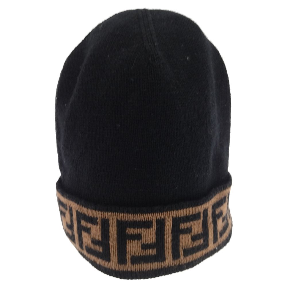 大人気☆FENDI☆フェンディ☆ニット帽☆ビーニー☆ズッカ☆ウール☆ブラウン！ フェンディ FENDI ビーニー ニットキャップ ウール ブラウン