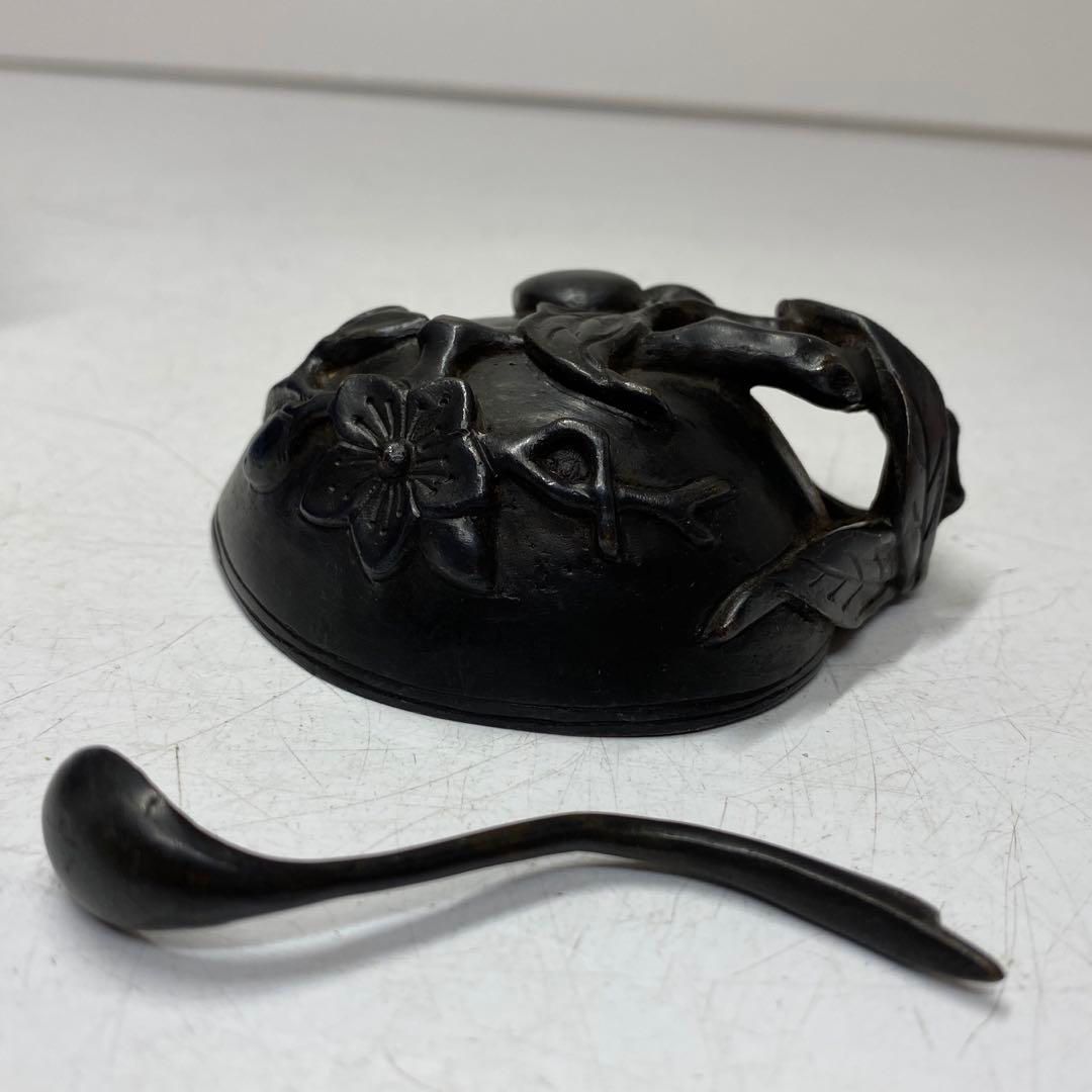 出品 中国古玩 古銅 水滴 244g タルサ 東さ5-0709④