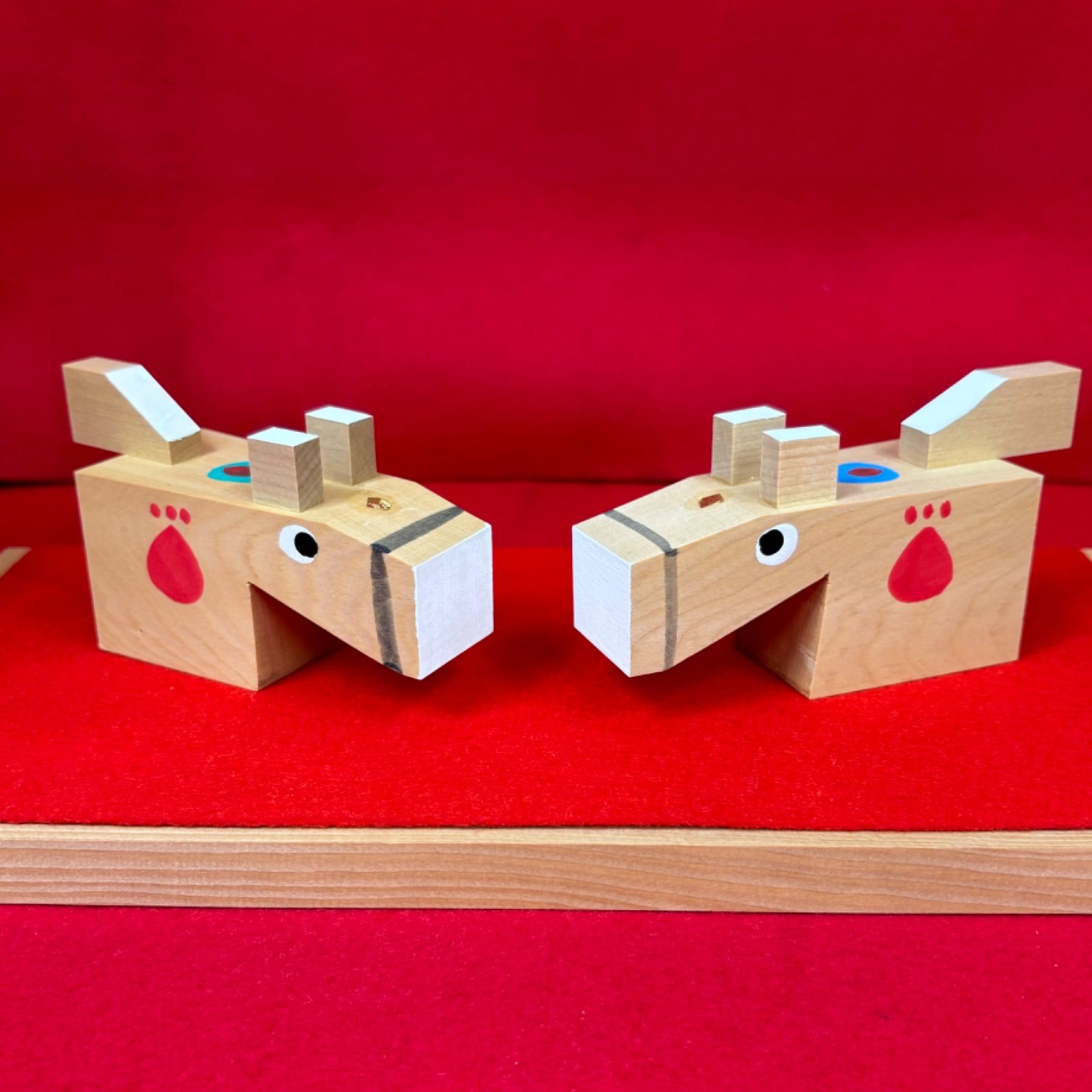 吉岡利一 福午 屮芊彫 てっせんぼり 木彫 一刀彫 奈良 干支