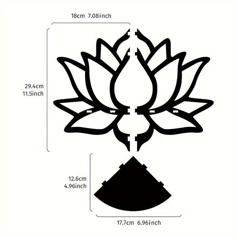 木製ロータスデザインデコレーションクリエイティブシンプルロータス形