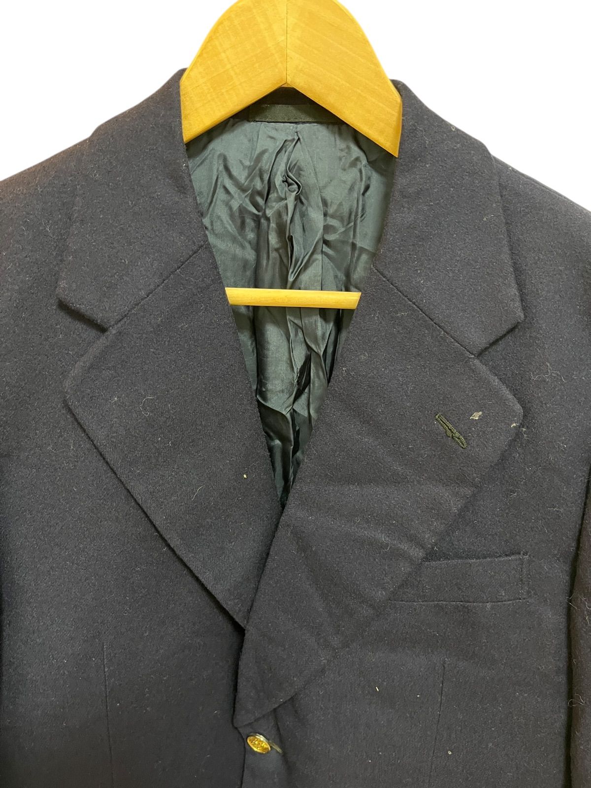 Z1561Burberry's バーバリー 紺ブレ テーラードジャケット ネイビー