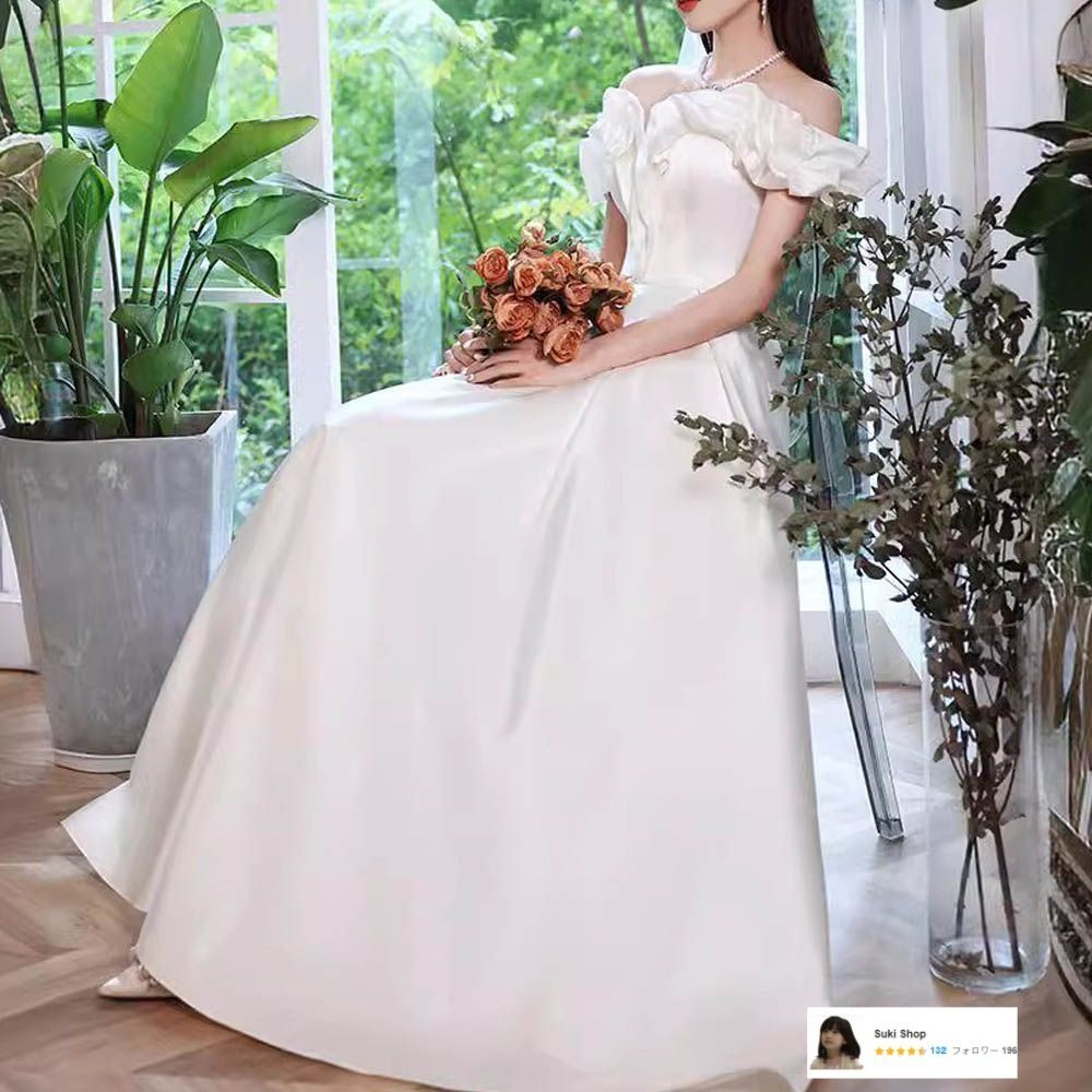 ♥新品未使用♥ ウェディングドレス 結婚式 ドレス 前撮り 二次会 韓国 フォト ♥新品未使用♥ ウェディングドレス 結婚式 ドレス 前撮り