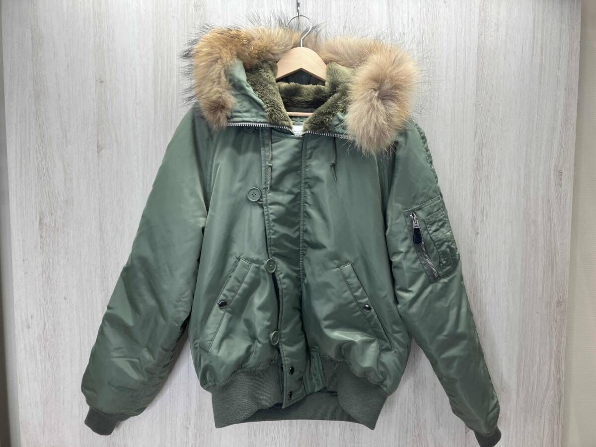 シンプソン N-2B フライトジャケット バックロゴ Y2K ファー L forksy