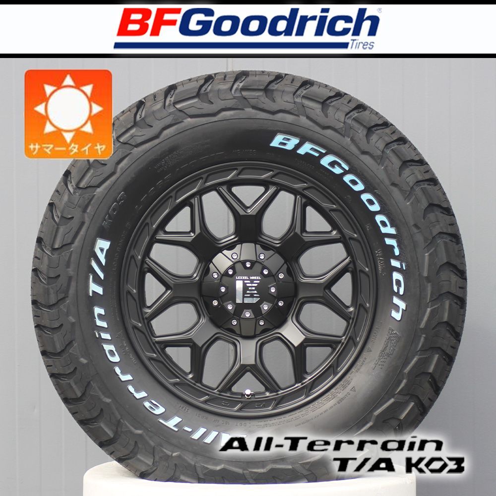 車種 JL JK ラングラー｜ タイヤホイール 17インチ BF Goodrich KO3 285|70R17 275|70R17 295|70R17 315|70R17 ホワイトレター タイヤホイールセット 4本セット LEXXEL InFerno