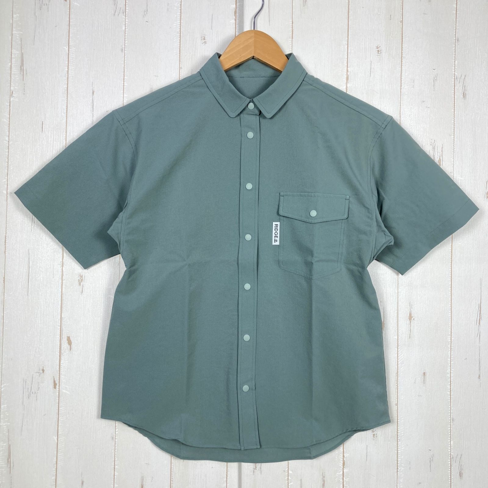 Women s S グリーン系 Ridge Mountain Gear リッジマウンテンギア ベーシック ショートスリーブ シャツ Basic Short Sleeve Shirt Sage Green ポリエステル ウェア トップス