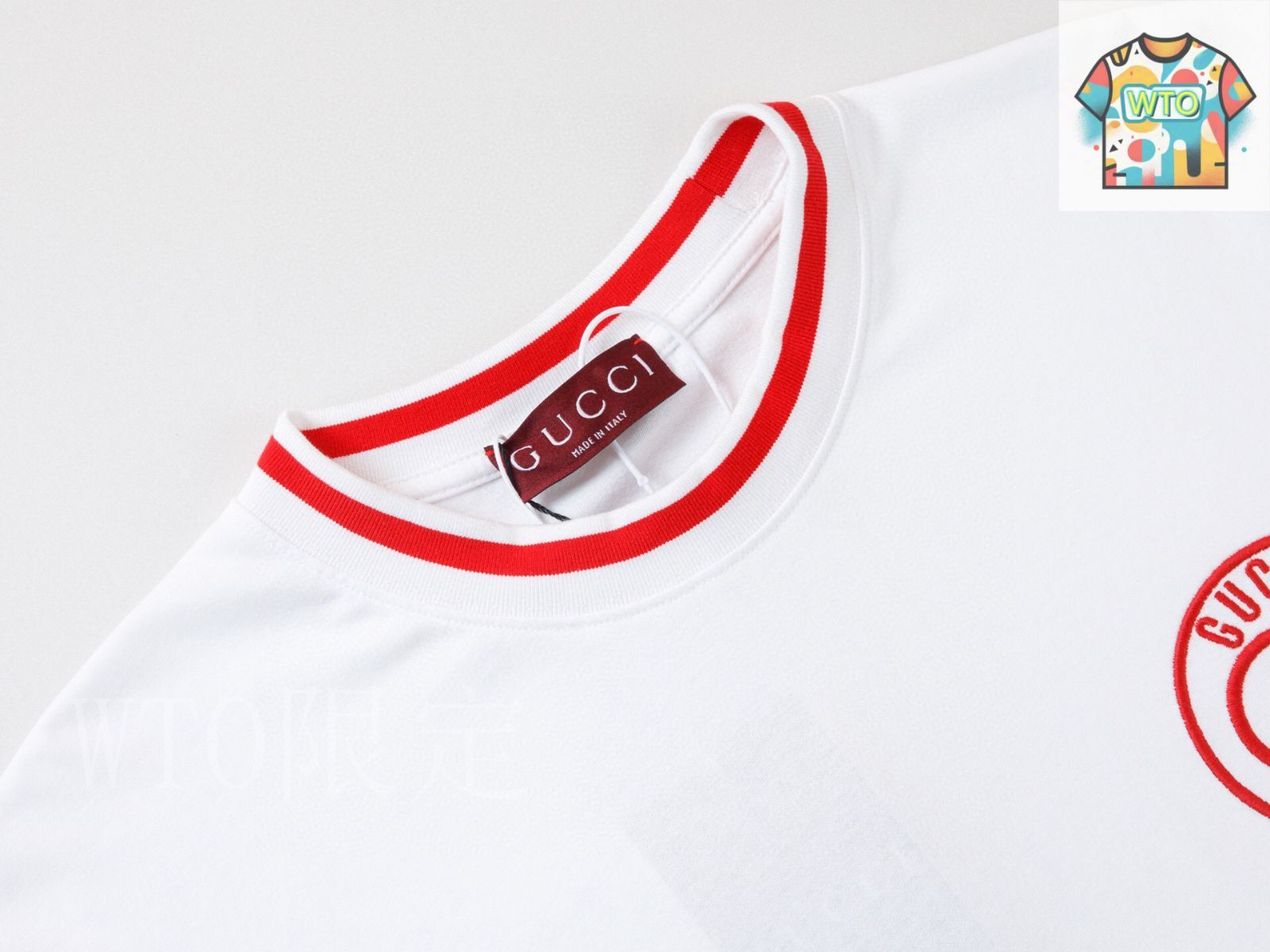 2/9までタイムセール　お値下げ❗️GUCCI カットソー 今日特価】Gucci 立体精密刺繍プリント男女兼用 T シャツ-3