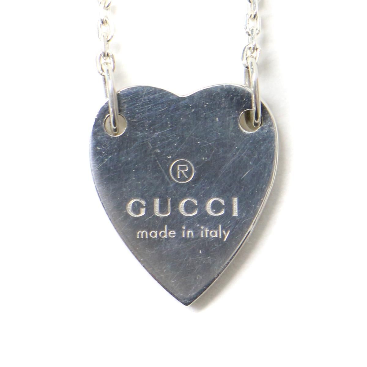 GUCCI グッチ ブレスレット シルバー 19 ハート プレート