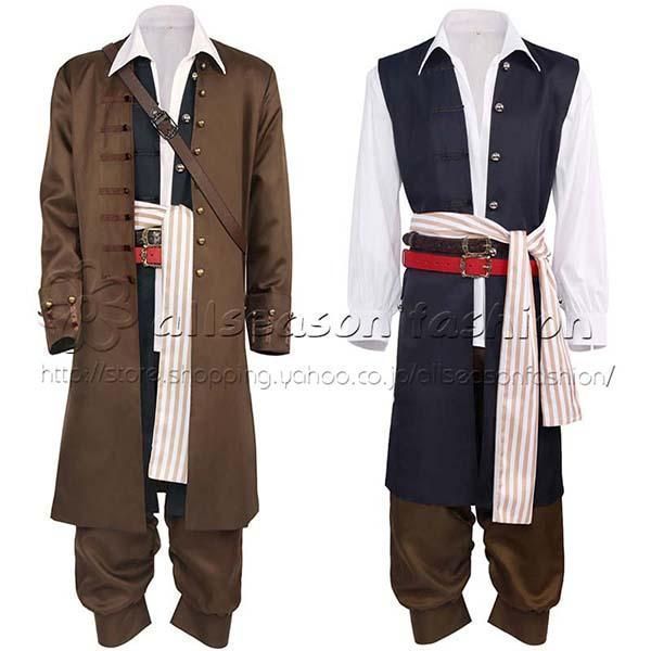 ジャック?スパロウ パイレーツ?オブ?カリビアン コスプレ衣装 コスチューム cosplay イベント 演出服 アニメ変装 仮装