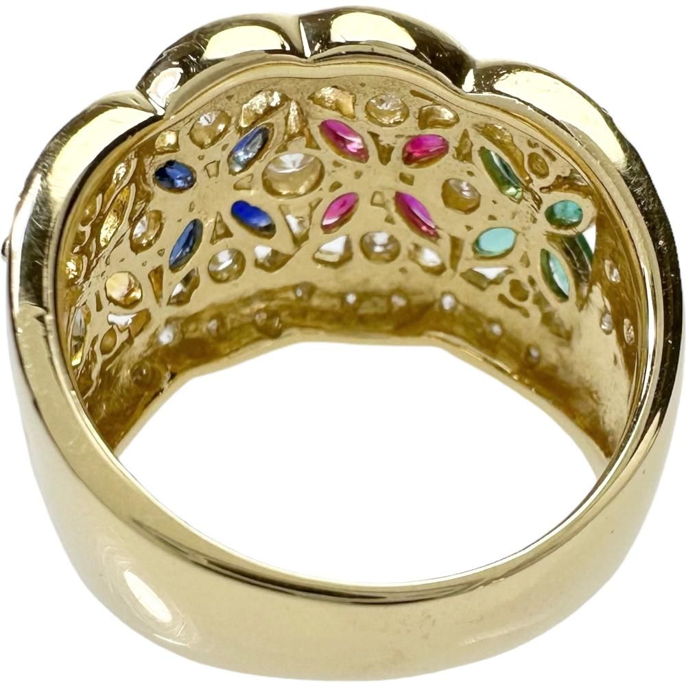 最終特価品 11号 ルビー 計0.47ct サファイア 計0.84ct エメラルド 計  