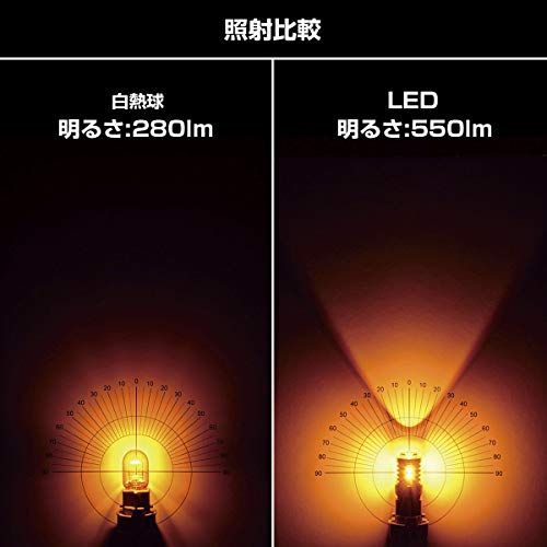 FUKA ⭐️新品IPF ウィンカーバルブLEDアンバー550ルーメンS25 Amazon | IPF ウィンカーバルブ LED アンバー 550ルーメン S25