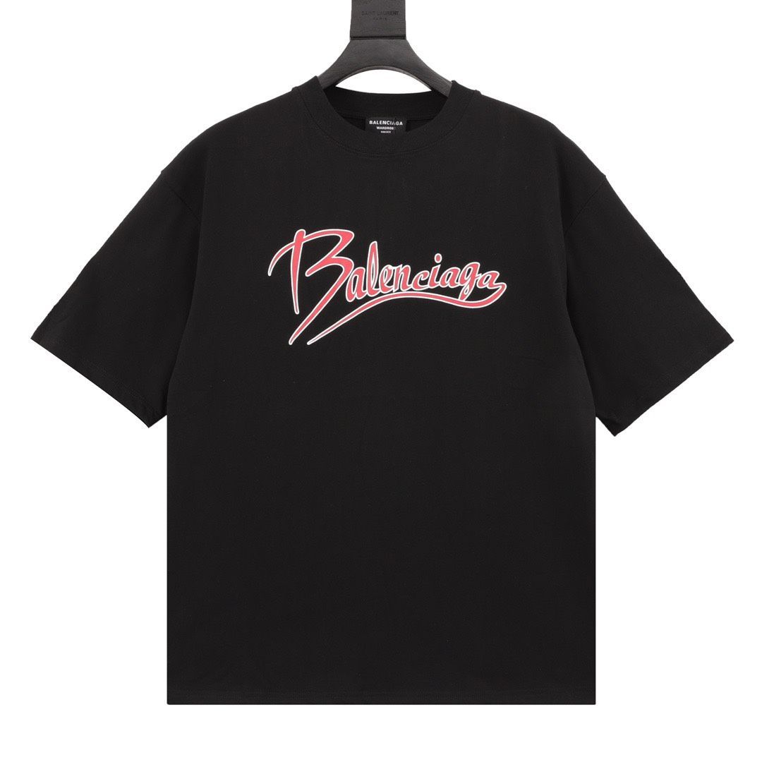 全新正規品】BALENCIAGA バレンシアガロゴ ブラック tシャツ半袖 - メルカリ