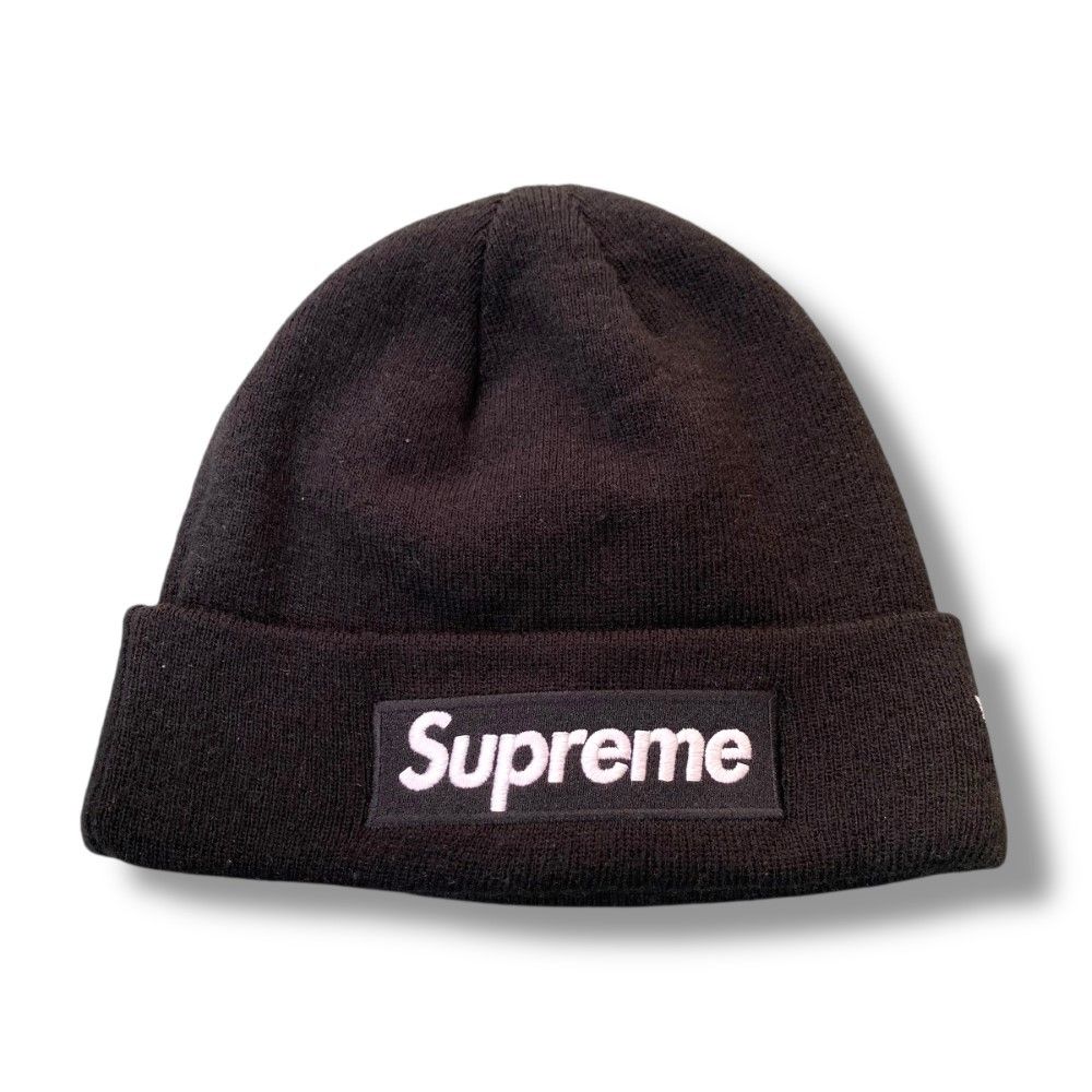 SUPREME × NEW ERA World Famous Box Logo Black Beanie - メルカリ