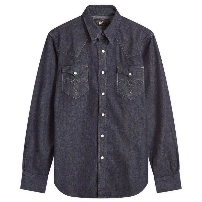 RRL バッファロー ウエストン シャツ インディゴブルー L