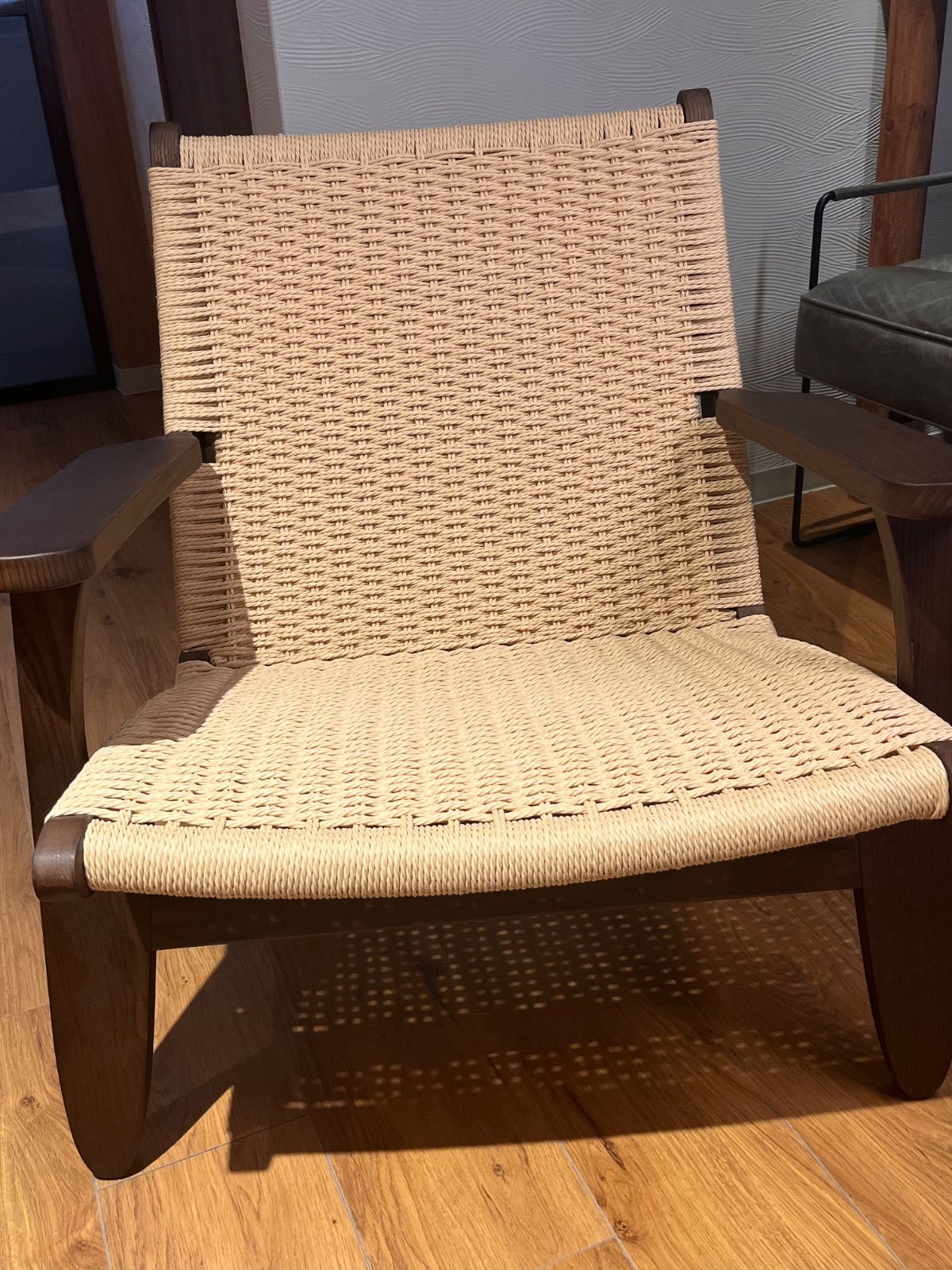 木製アームチェア ウィービング座面 ウィービング素材のアームチェア 【公式通販】