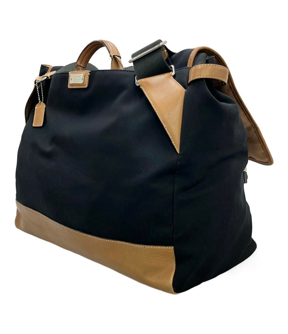 コーチ メッセンジャーバッグ 斜めがけ レザー キャンバス 大容量 5741