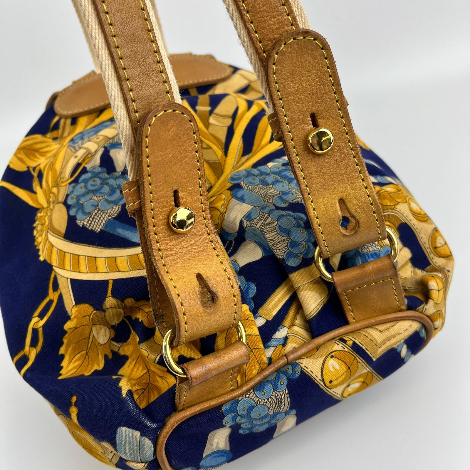 LOEWE ロエベ アナグラム リュック バックパック ヴィンテージ イタリア製 中古】LOEWE ロエベ アナグラム リュックサック バックパック