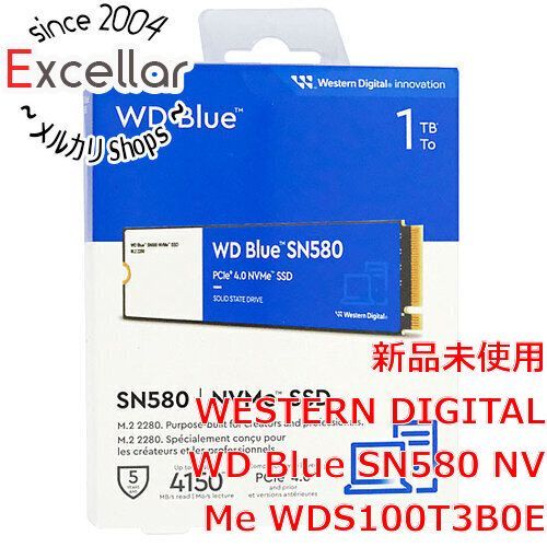 bn:14] Western Digital製 SSD WD Blue SN580 NVMe WDS100T3B0E 1TB