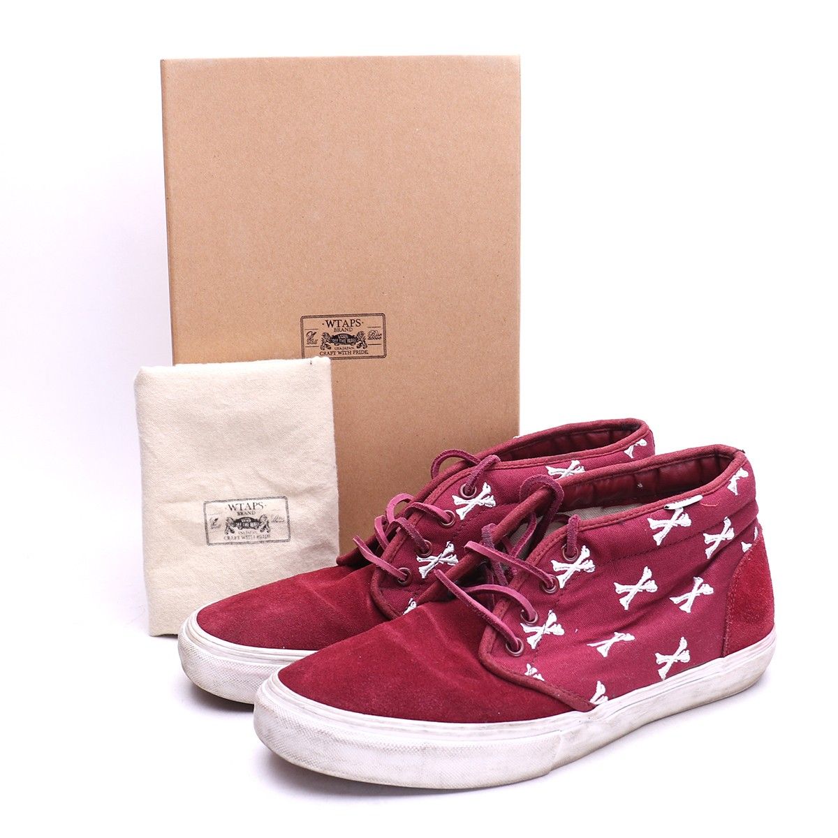 28cm WTAPS × VANS 11AW CHUKKA 59 S SYNDICATE BONES CORDOVAN