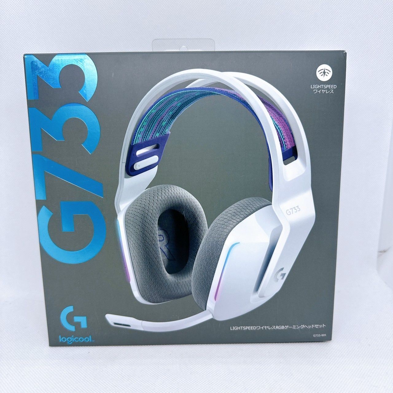 Logitech G733 ホワイト 最大89時間使用可能 G733 ゲーミングヘッド