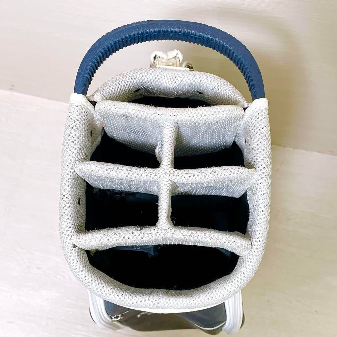 サイコバニー キャディバッグ ゴルフバッグ　 9.5型 6分割 ネイビー Psycho Bunny ゴルフバッグ ネイビー Psycho Bunny (サイコ バニー