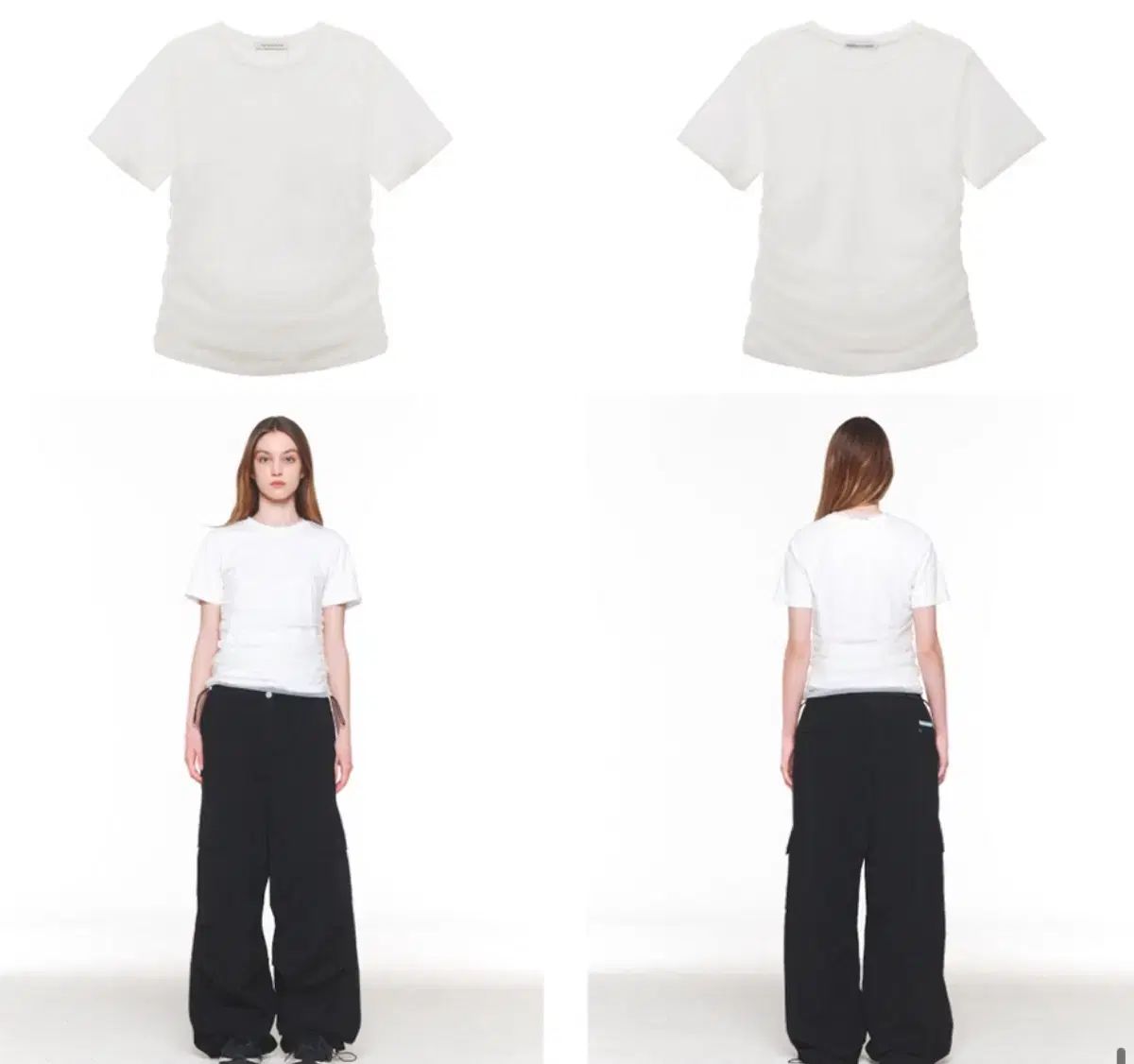 【INSTANTFUNK】メッシュ シャーリング クルーネック Tシャツ INSTANTFUNK(インスタントファンク) メッシュ シャーリング T