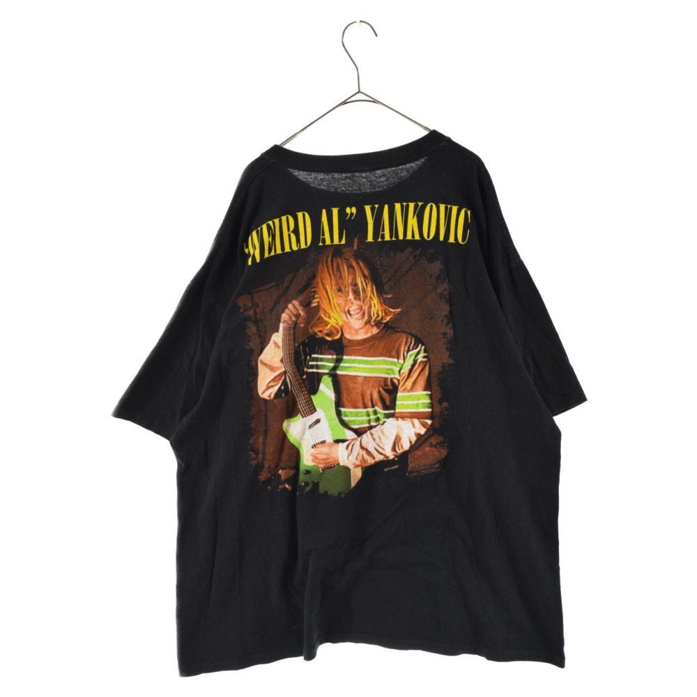 VINTAGE ヴィンテージ 90's WEIRD AL YANKOVIC ANVIL アルヤンコビックプリントTシャツ カットソー ブラック 半袖Tシャツ