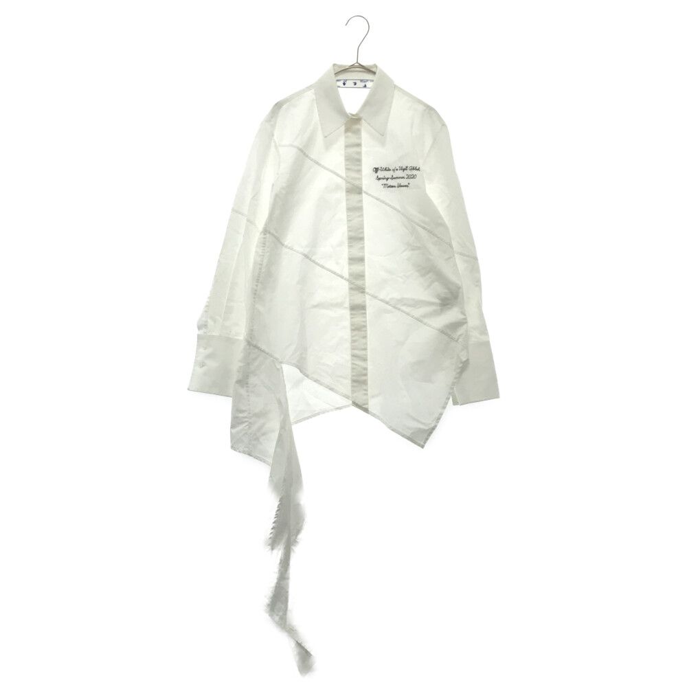 OFF-WHITE (オフホワイト) Asymmetric Embroidered Shirt アシンメトリ