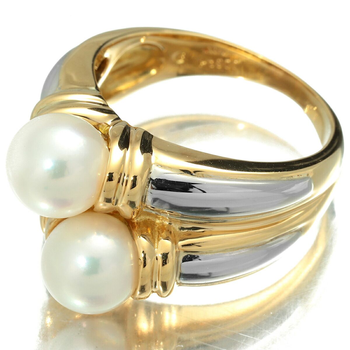 エステール パールリング 指輪 アコヤ真珠 7mm アコヤ真珠 7mm Pt900  