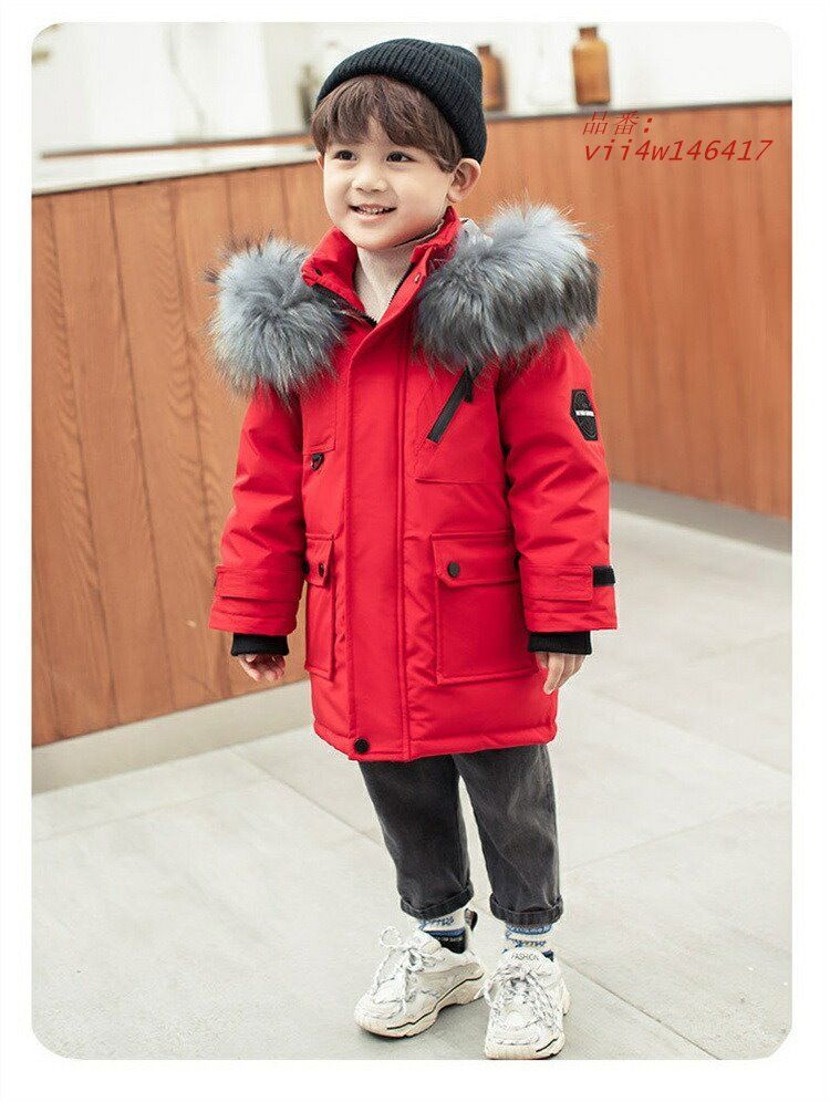  ダウンコート キッズ服 男の子 キッズ ダウンジャケット ラクーンファー付き ジュニア 通園 ロングコート アウトドア 防寒コート 秋冬 フード付き 防寒着 冬服 vii 4 w 146417 ベビーサンダル ベビーシューズ