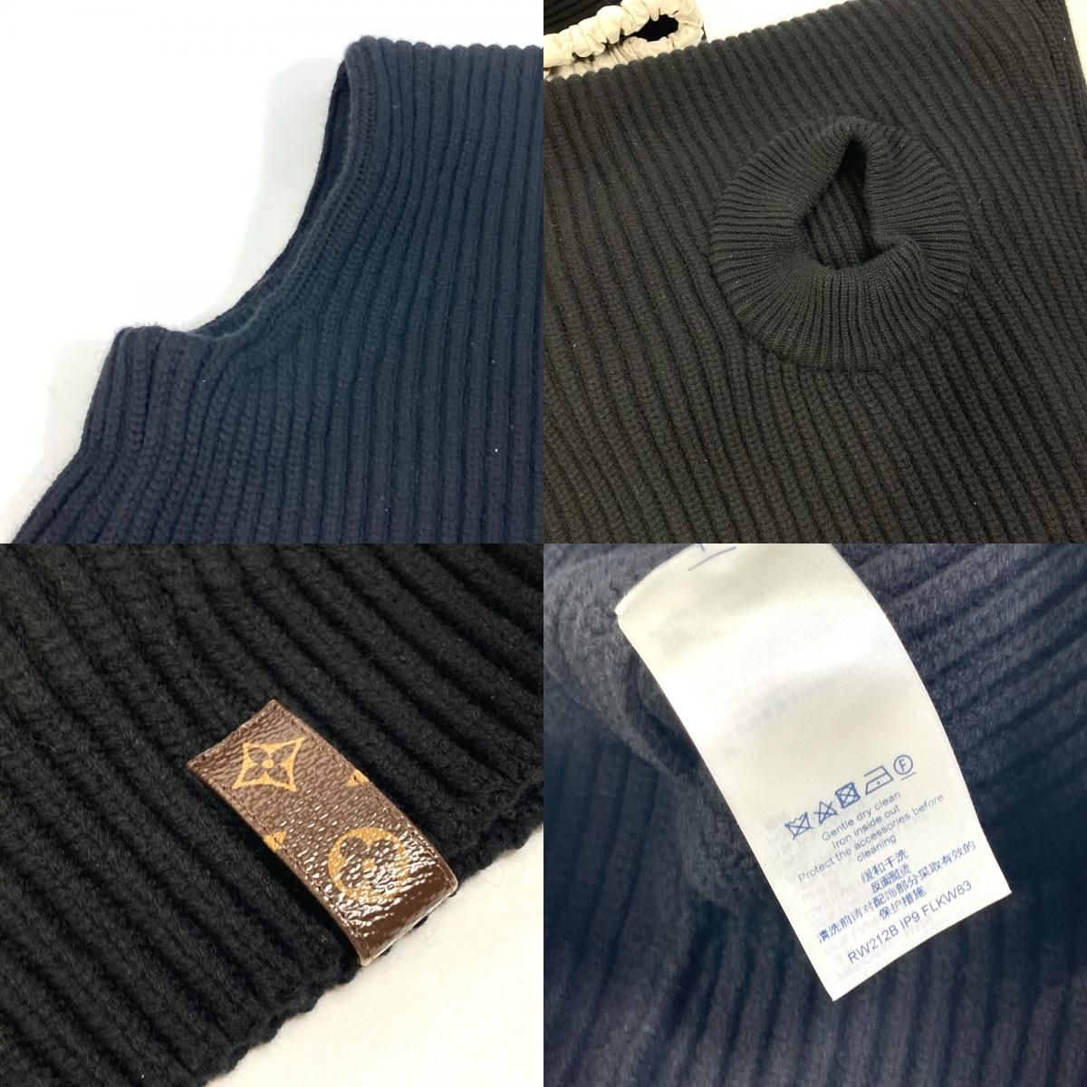 ルイヴィトン LOUIS VUITTON フード スリーブレスニット FLKW83 ノースリーブ ニット ウール ブラック 楽天市場】LOUIS VUITTON ルイヴィトン FLKW83 フード スリーブレス