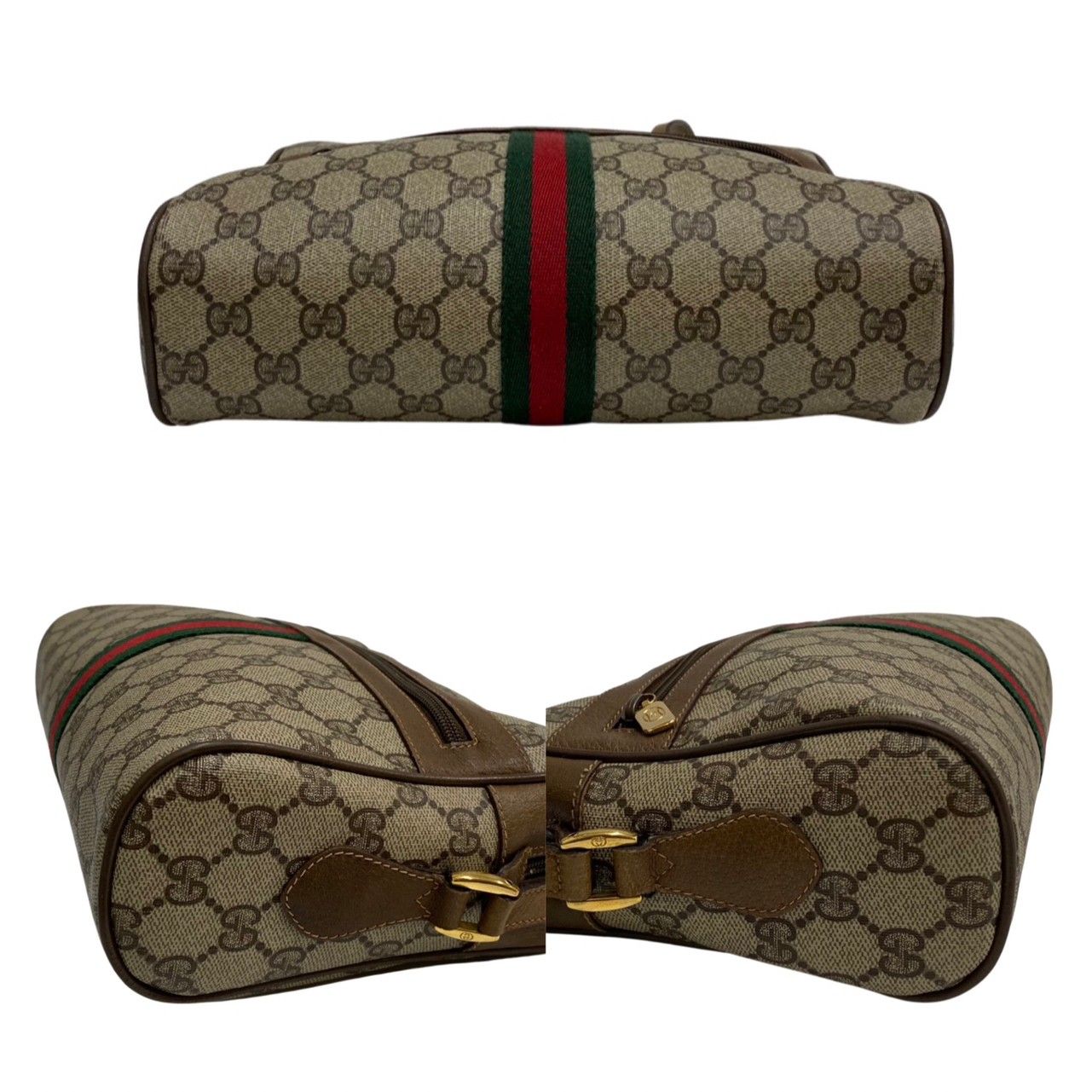 極 美品 GUCCI グッチ オールドグッチ ヴィンテージ GG ロゴ 金具