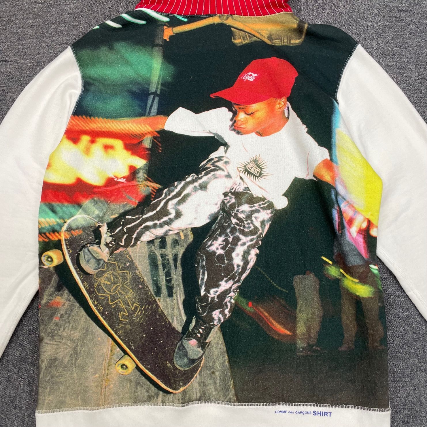 希少 SUPREME 14SS COMME des GARCONS SHIRTS ボックスロゴ スウェット 