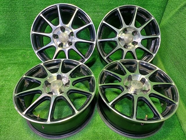 RIVAZZA ﾃﾞﾘｶD5 ホイール アルミ ブラックポリッシュ 16インチ 6.5J 5穴 4本 114.3