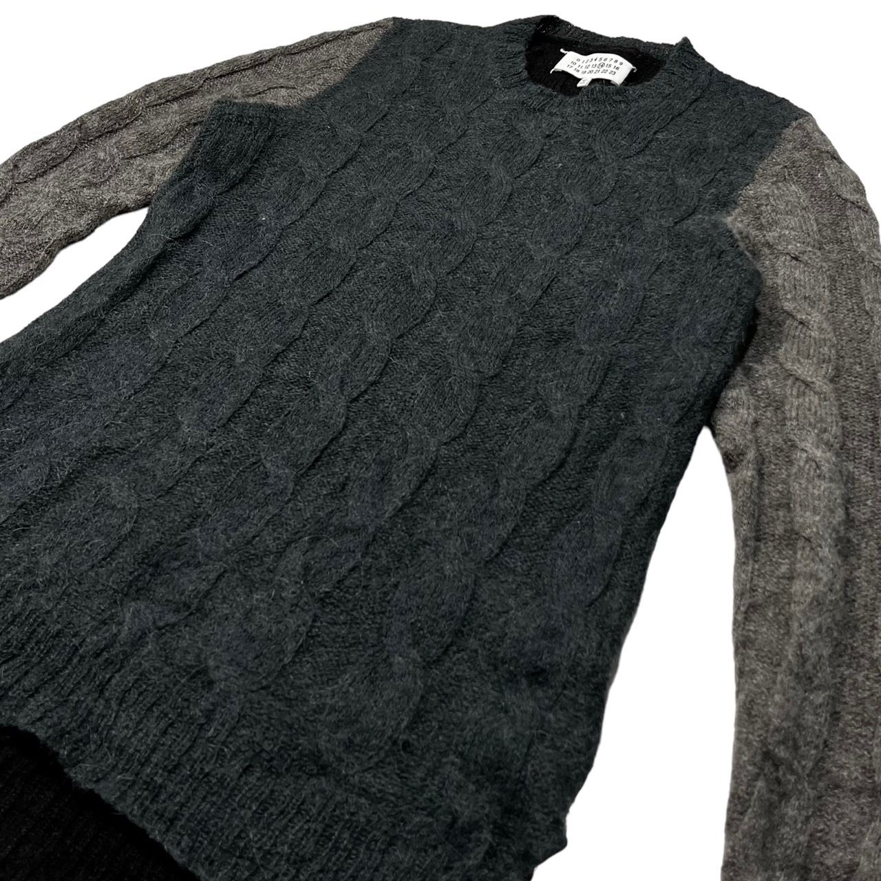 MAISON MARGIELA(メゾンマルジェラ) 15AW COLOR BLOCK CABLE KNIT 