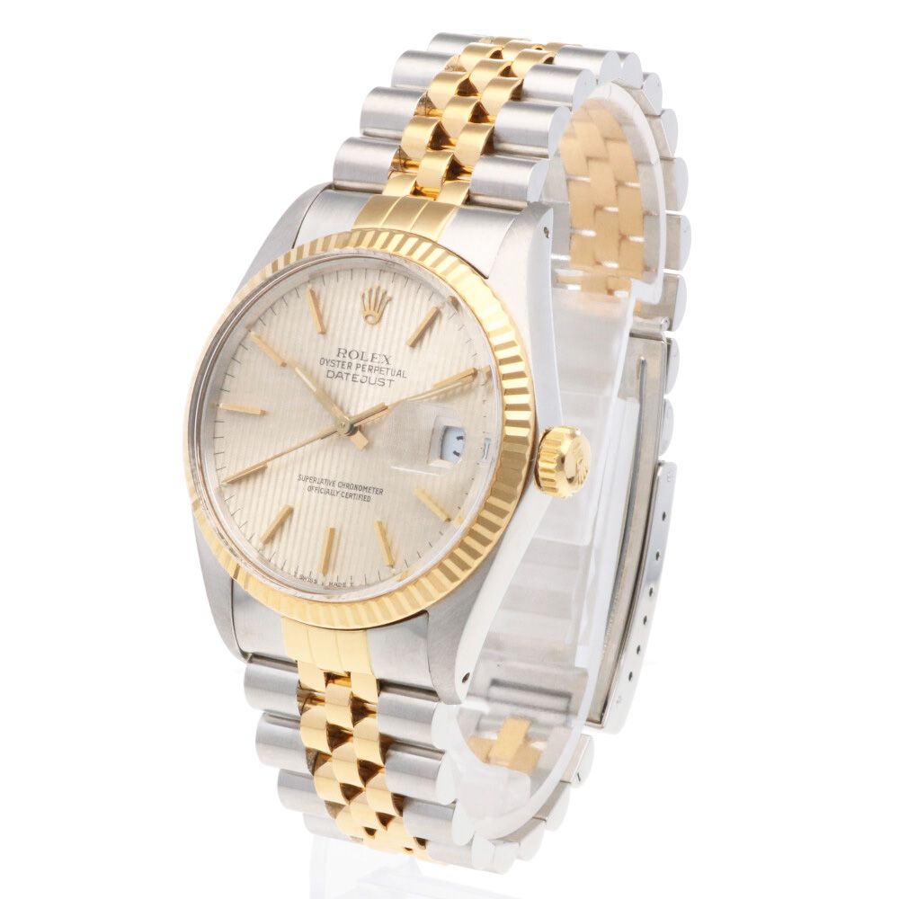 ROLEX ロレックス　デイトジャスト シルバー　オーバーホール済 ロレックス デイトジャスト28 シルバー文字盤 バーインデックス