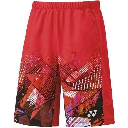 【新品・5営業日で発送】YONEX ヨネックス メンズニットハーフパンツ (15143) 色 : サンセットレッド サイズ : SS 