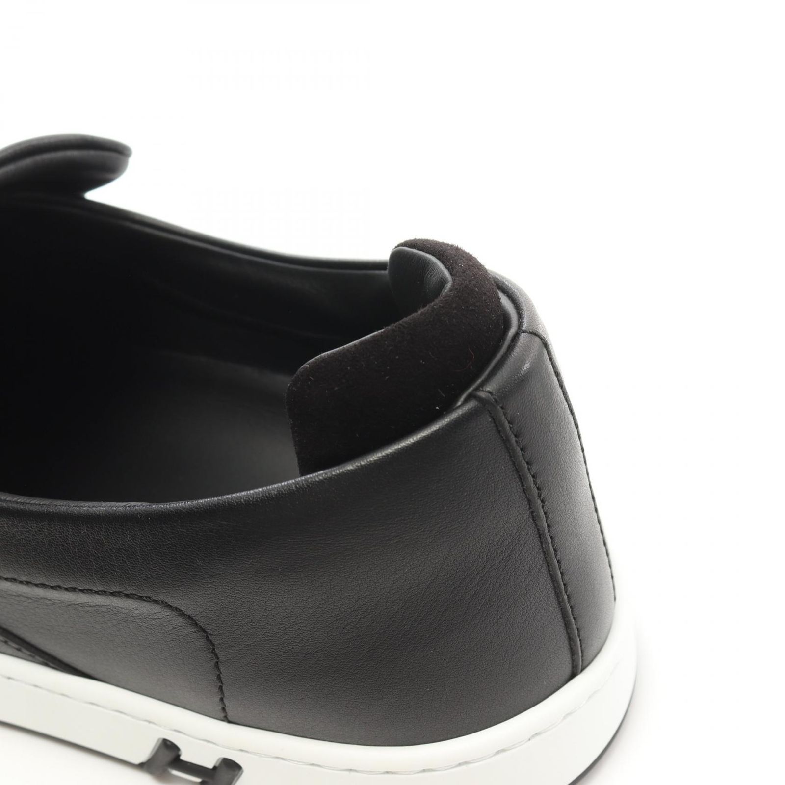 エルメス HERMES スリッポン キディ H251927ZH48400 ブラック レザー 