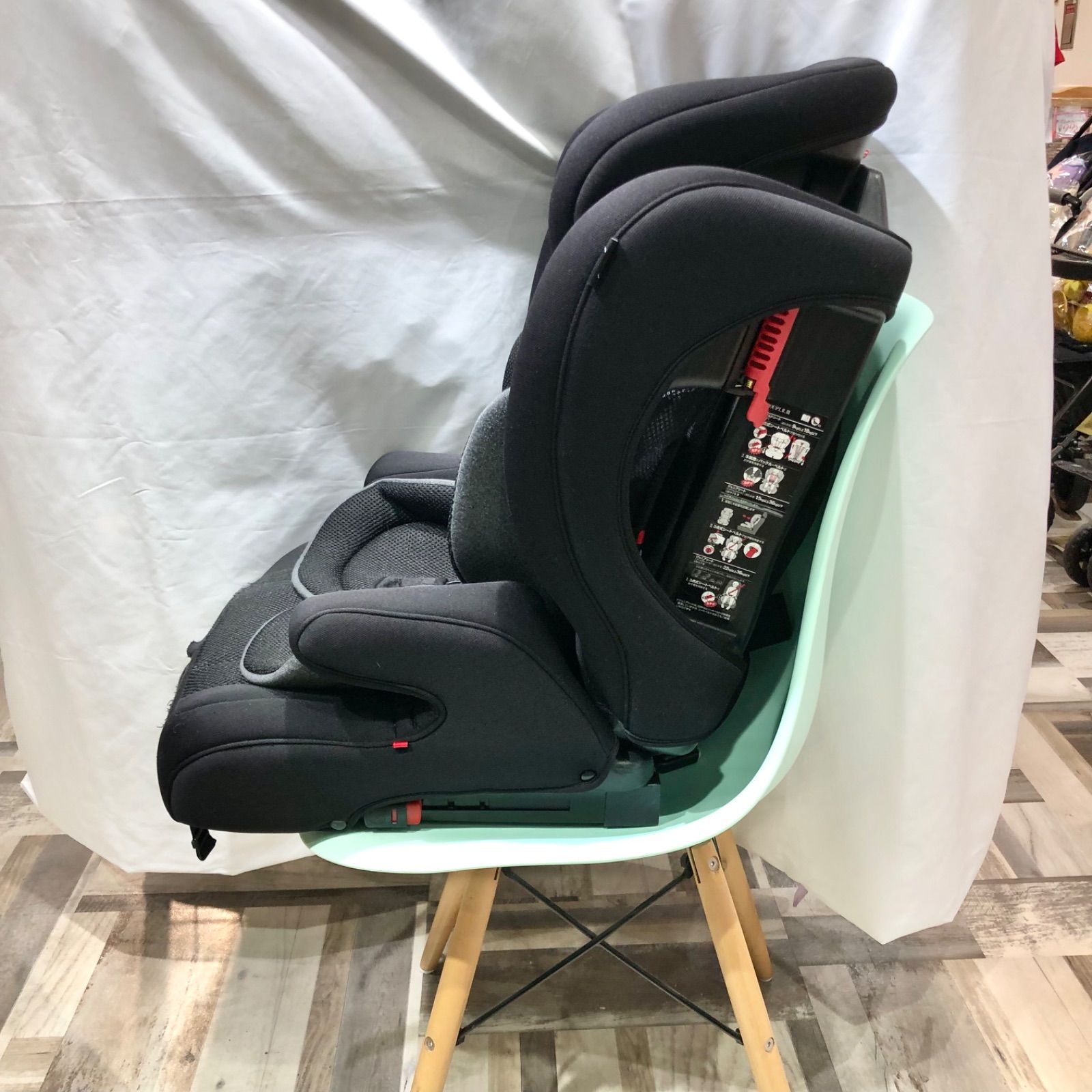 美品】シーエー産商 バースデイ限定モデル クレイドル・ハーネスジュニア ISOFIX ブラック ジュニアシート - メルカリ