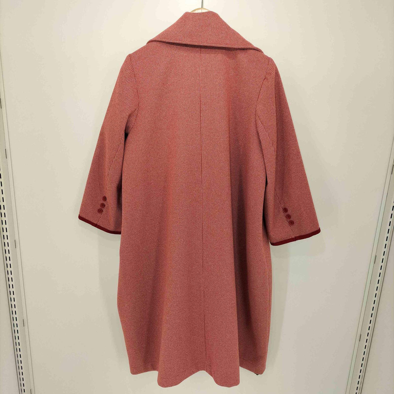 ポピートーキョー poppy tokyo パイピングレトロコクーンコート レッド 
