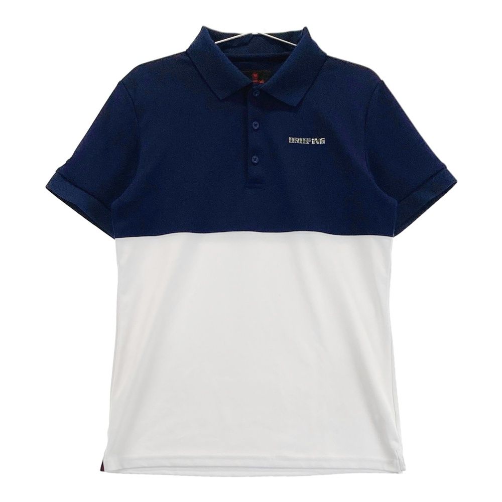 サイズ：M BRIEFING GOLF ブリーフィング 半袖ポロシャツ ネイビー系