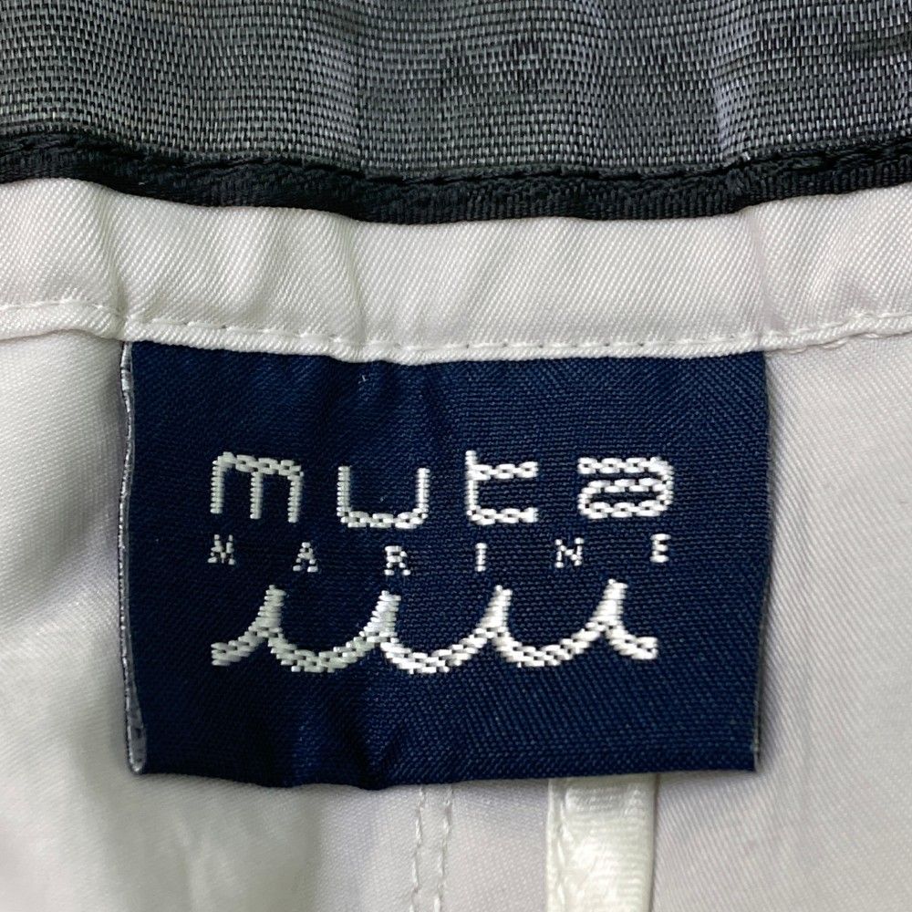人気ブランドバ40代 MUTA サイズ：L MARINE グレー系 ロゴハーフパンツ ムータマリン 82cm～