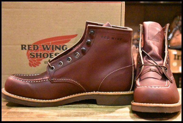 9D 11年 レッドウィング 213 赤茶 ブラウン OXBLOOD オックスブラッド モック レースアップ ブーツ redwing HOPESMORE FD389