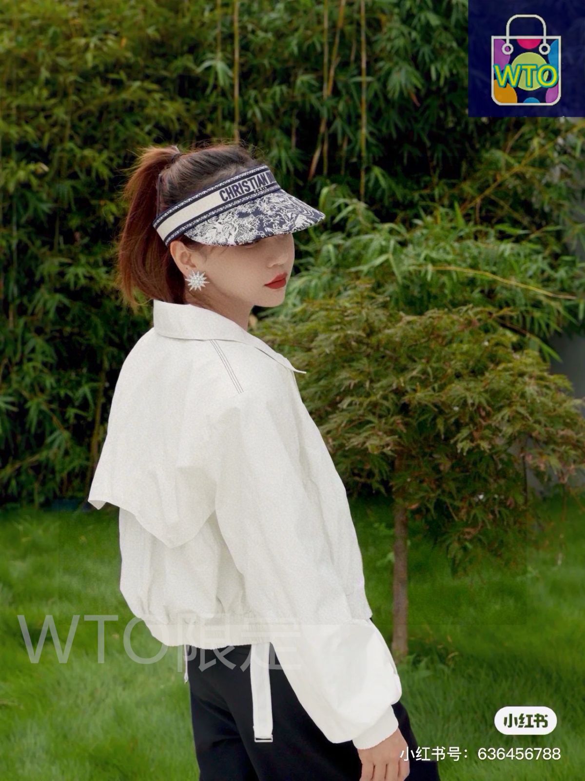 DIOR クロシュハット　★ Towasan Dior（ディオール）のノンクローズドストローハット、サンハット