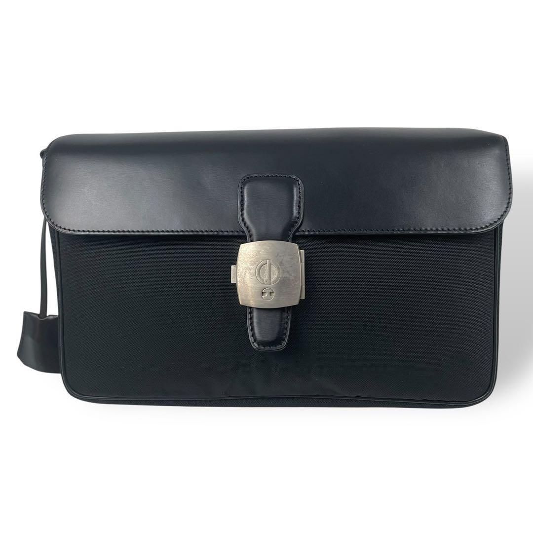4912 dunhill ダンヒル セカンドバッグ 鍵付き キャンバス
