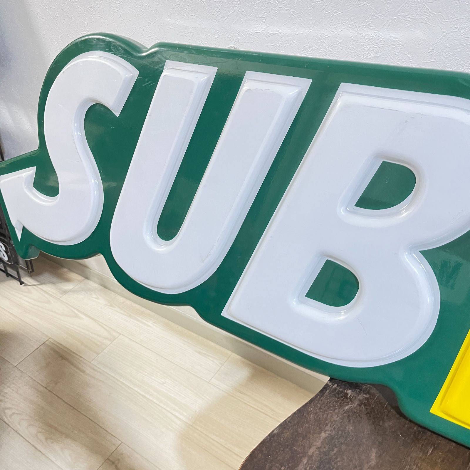 ショップサイン】2m超 SUBWAY (サブウェイ) 看板 ビンテージ