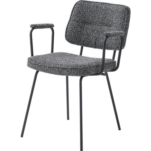 アームチェア ダークグレー 小売業者 （約W59×D63×H79×SH48cm） 組立式