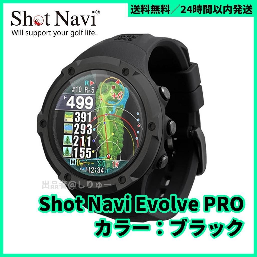 新品 腕時計型GPSゴルフナビ Shot Navi Evolve PRO 黒 - メルカリ
